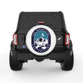 THE MOUNTAINS ARE CALLING WHITE TIRE COVER