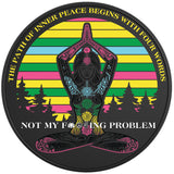 THE PATH OF INNER PEACE BLACK TIRE COVER