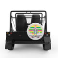 THE PATH OF INNER PEACE WHITE CARBON FIBER TIRE COVER FOR MOKE