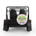 THE PATH OF INNER PEACE WHITE TIRE COVER FOR MOKE
