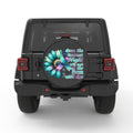 THE SUN WILL RISE PEARL  WHITE CARBON FIBER TIRE COVER