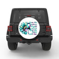 THE SUN WILL RISE WHITE TIRE COVER