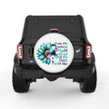 THE SUN WILL RISE WHITE TIRE COVER