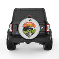 THE UNKNOWN WILDLANDS SILVER CARBON FIBER TIRE COVER