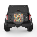 THE WORLD IS A BETTER PLACE WITH YOU BLACK CARBON FIBER TIRE COVER