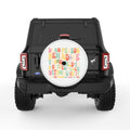 THE WORLD IS A BETTER PLACE WITH YOU WHITE TIRE COVER