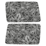 THICK TOPOGRAPHIC MAPPING QUARTER WINDOW DRIVER & PASSENGER DECALS