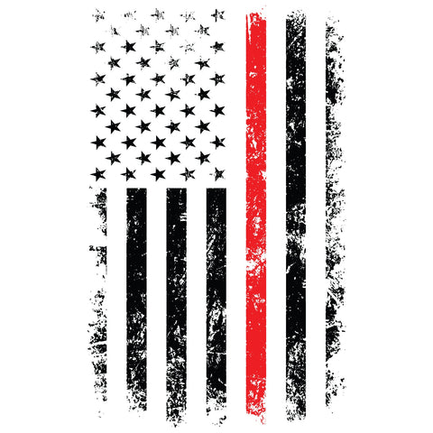 THIN RED LINE FIREFIGHTER FLAG