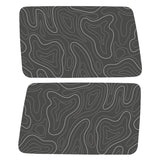 THIN TOPOGRAPHIC MAPPING QUARTER WINDOW DRIVER & PASSENGER DECALS