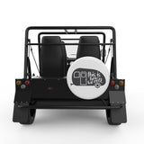 THIS IS HOW WE ROLL WHITE TIRE COVER FOR MOKE