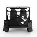 THREE PAWS BLACK CARBON FIBER TIRE COVER FOR MOKE