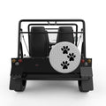 THREE PAWS SILVER CARBON FIBER TIRE COVER FOR MOKE