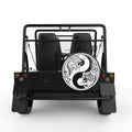 TIGER DRAGON YING YANG BLACK TIRE COVER FOR MOKE