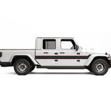 Topographic Body Stripe Decal For Jeep Gladiator