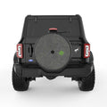 TOPOGRAPHIC BLACK CARBON FIBER TIRE COVER