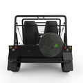 TOPOGRAPHIC BLACK CARBON FIBER TIRE COVER FOR MOKE