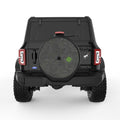 TOPOGRAPHIC BLACK TIRE COVER