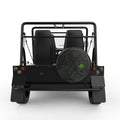 TOPOGRAPHIC BLACK TIRE COVER FOR MOKE