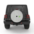 TOPOGRAPHIC WHITE TIRE COVER