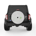 TOPOGRAPHIC SILVER CARBON FIBER TIRE COVER