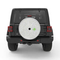 TOPOGRAPHIC SILVER CARBON FIBER TIRE COVER
