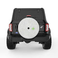 TOPOGRAPHIC PEARL  WHITE CARBON FIBER TIRE COVER