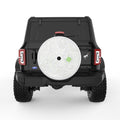 TOPOGRAPHIC WHITE TIRE COVER