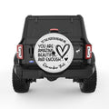TO THE PERSON BEHIND ME PEARL  WHITE CARBON FIBER TIRE COVER