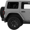 TRANSPARENT ALASKA STATE FLAG QUARTER WINDOW DECAL FITS 2011-2018 JEEP WRANGLER 4 DOOR HARD TOP JKU