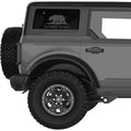 TRANSPARENT CALIFORNIA STATE FLAG QUARTER WINDOW DECAL FITS 2021+ FORD BRONCO 4 DOOR HARD TOP