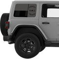 TRANSPARENT NORTH CAROLINA STATE FLAG QUARTER WINDOW DECAL FITS 2011-2018 JEEP WRANGLER 4 DOOR HARD TOP JKU