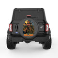 TRICK OR TREAT HALLOWEEN ZOMBIE BLACK CARBON FIBER TIRE COVER