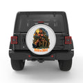 TRICK OR TREAT HALLOWEEN ZOMBIE BLACK TIRE COVER