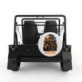 TRICK OR TREAT HALLOWEEN ZOMBIE WHITE TIRE COVER FOR MOKE