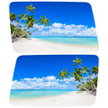 TROPICAL BEACH QUARTER WINDOW DRIVER & PASSENGER DECALS