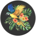 TROPICAL PARROT BLACK CARBON FIBER TIRE COVER