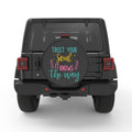 TRUST YOUR SOUL PEARL  WHITE CARBON FIBER TIRE COVER