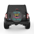 TRUST YOUR SOUL BLACK CARBON FIBER TIRE COVER