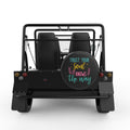 TRUST YOUR SOUL BLACK CARBON FIBER TIRE COVER FOR MOKE