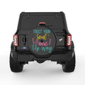 TRUST YOUR SOUL BLACK TIRE COVER