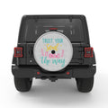 TRUST YOUR SOUL WHITE TIRE COVER