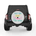 TRUST YOUR SOUL SILVER CARBON FIBER TIRE COVER