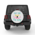 TRUST YOUR SOUL SILVER CARBON FIBER TIRE COVER