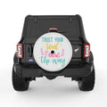 TRUST YOUR SOUL PEARL  WHITE CARBON FIBER TIRE COVER