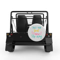 TRUST YOUR SOUL WHITE CARBON FIBER TIRE COVER FOR MOKE