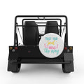 TRUST YOUR SOUL WHITE TIRE COVER FOR MOKE