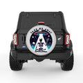 TAKE ME AWAY SKELETON SILVER CARBON FIBER TIRE COVER