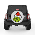 THE GRINCH SILVER CARBON FIBER TIRE COVER