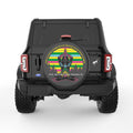 THE PATH OF INNER PEACE PEARL  WHITE CARBON FIBER TIRE COVER