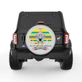 THE PATH OF INNER PEACE SILVER CARBON FIBER TIRE COVER